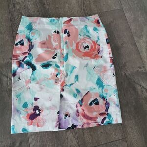 Eric Signature floral pencil skirt size 8